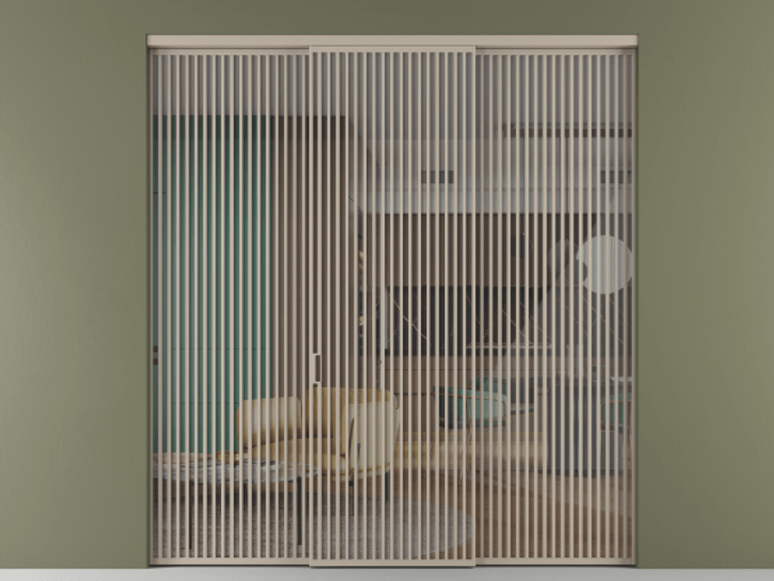 Перегородка Formato внутри проема трёхстворчатая #VENDORCODE# #FURNISH# #GLASS# Цена #PRICE# #CURRENCY# | Volhovec
