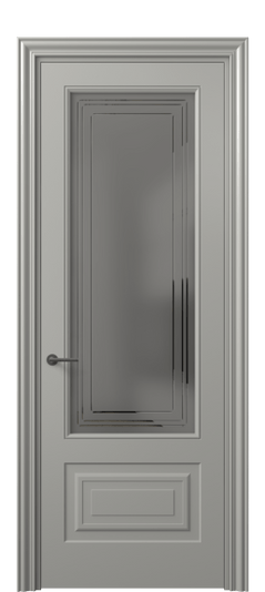 Межкомнатная дверь 8442 МНСР Серый сатин с гравировкой. Цвет Матовый нейтральный серый. Материал Гладкая эмаль. Коллекция Mascot. Фото. Дверь межкомнатная 8442 МНСР Серый сатин с гравировкой. Цвет Матовый нейтральный серый. Материал Гладкая эмаль. Коллекция Mascot. Картинка.